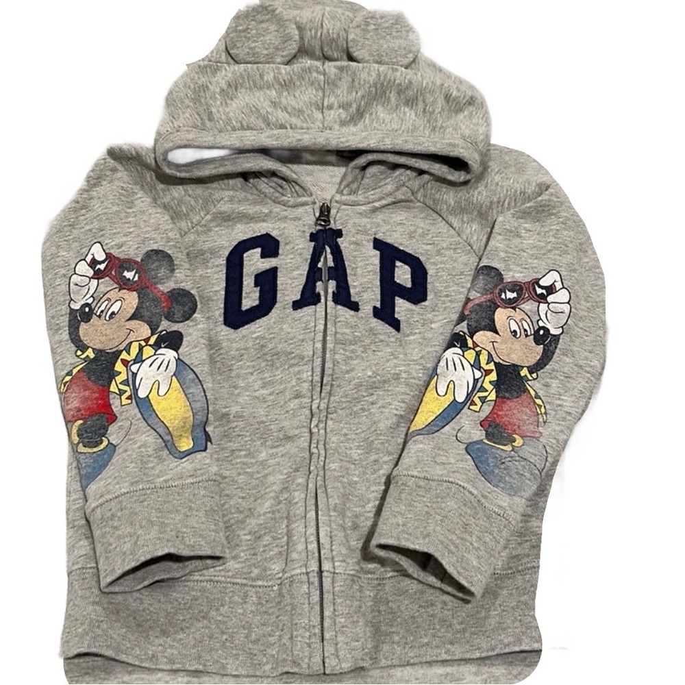 Disney by Gap ⭐️ GUC Mickey Mouse Surfer Hoodie Size 5